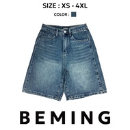 Bemingjeans039(XS-4XL) - Beming Jorts Jeans Ver.3  กางเกงยีนส์ขาสั้นสามส่วน