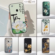 Oppo F5 / F5 Youth / F7 / F7 Youth case with calligraphy, peace, lucky lotus