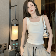 Áo thun 3 lỗ nữ CICIDREAM phong cách thể thao dường phố có đệm ngực áo 3 lỗ nữ dáng ngắn thời trang