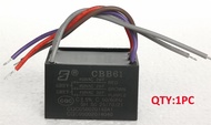 Bộ Ba Tụ 450V-500VAC Với Dây Quạt Trần Động Cơ Quạt CBB61 Khởi Động 1.5Uf + 1.75Uf + 2.5Uf Tụ 1.8-2U
