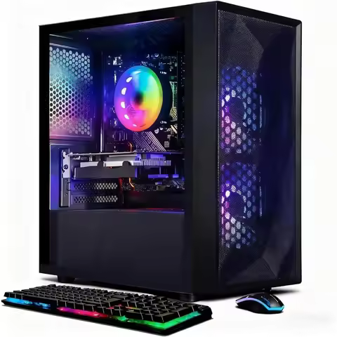 Gaming PC Desktop Computer with Radeon RX 560 4G, Intel Core i5 3.6GHz, 16GB RAM, 512GB SSD, WiFi 6,