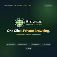 Browsec VPN Premium Account With Warranty | Instant Delivery | Browser Extension | Chrome & Firefox