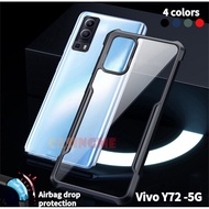Shockproof Transparent Airbag Casing For Vivo Y72 5G Phone Case  Bumper Stand Holder Y 72  VivoY72 5