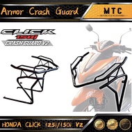 ✘ ☁ Full Armor Crash Guard Honda CLICK125i V2 V3 / CLICK150i V2 V3 Game Changer V2 V3