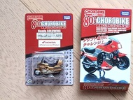 ＞先下拍 才回覆ㄑ附稀少原裝盒 盲盒 金光閃閃多美麗 官方授權產品 80年代本田電單車精選 金翅膀 頂級版 電單車 摩托車 Choro Q車 Q版 回力車 ！Takara Choro 80's Cho