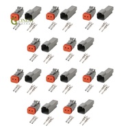 DT 2-Pin Waterproof Electrical Connector DT06-2S DT04-2P Inlet Air Temperature Sensor Plug with Roun