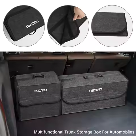 Car Trunk Box Organizer Container Bag Storage Case For Recaro Racing Auto Accessories