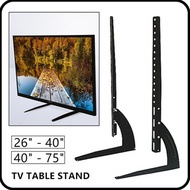 Universal Tabletop LED LCD TV Stand Pedestal Bracket Mount fits 26-75 inch Table-top 22 29 32 39 40 42 49 50 55 58 60 65