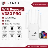 WiFi Repeater 1200Mbps Dual Band 2.4GHz 5GHz 6 Antenna Range Extender Signal Booster