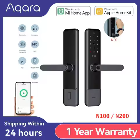 Aqara N200 N100 Smart Door Lock Fingerprint Locks For Bluetooth Password NFC Unlock Mi Home Apple Ho