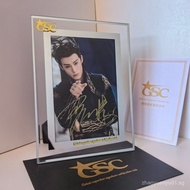 Wang Crane GSC Certification License with Autographed Photo Frame Fidelity Genuine Support Merchandi