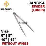 Jangka Besi 12" SOLAR Caliper Divider Lurus Square leg 300 / 12 Tanpa Wings