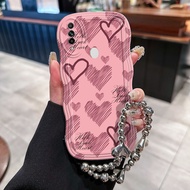 Casing Hp Untuk OPPO A31 2020 A8 Case HP Cinta Rantai Casing Kesing Silikon Kasing Gelombang Cesing