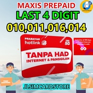 HOTLINK PREPAID unlimited data nice special number 010,011,014,016 [ choose ur last 4 digit number ]