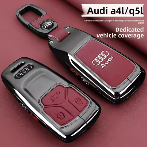 Fashion Track Styling Alloy Car Remote Key Case Cover For Audi A4 B9 A5 A6 8S 8W Q5 Q7 4M S4 S5 S7 T