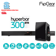 Vinnfier HyperBar 300 BTR Bluetooth Sound Bar With Subwoofer 3D Effect AUX Optical InputUSB Drive FM
