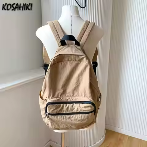 Outdoors Casual High-capacity Vintage Backpack Korean All Match Grunge Preppy Schoolbag Trendy Simpl