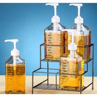 10cc Pump Syrup Dispenser 1100/1600ml Sugar Pressure Bottle Fructose Honey Sauce Ketchup Container