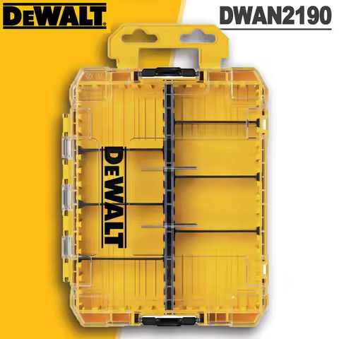 DEWALT Medium Tough Case Set/Part Box Storage Box Transparent Plastic Multi functional Stackable Box
