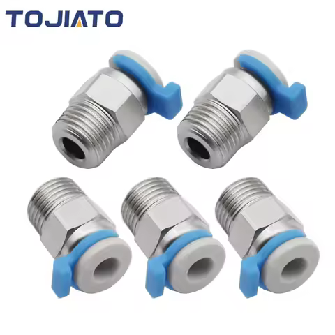 5/10/15pcs 3D Printer Parts V6 Pneumatic Quick Connector Fitting PC4 01 M10 For PTFE Tube Bowden Ext