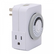 Mechanical Timer Indoor Plug-in Timer 15A 3 Holes Electric Wall Timer 24-hour