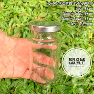 Toples Jar Kaca Walet Puding 200 ml