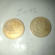 Coin 500 / Koin 500 / 500 Rupiah / 500 Kuning / Tahun 2002