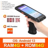 Rugged PDA Android 13 Handheld Terminal 1D/2D Barcode Scanner WiFi 4G NFC GPS Warehouse Data Collect