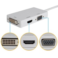 Sen827 Mini Converter Adapter 3in1 Display Port To HDMI DVI VGA Macbook Air iMac Mini Pro *