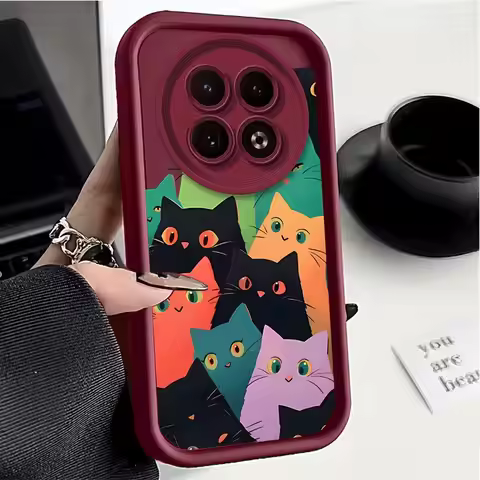 12 Curious Cat New Sky Eye Phone Case For Realme 12 12X 10 10Pro 12Pro 11 9 9i 9ProPlus 8Pro 7 7i 8 