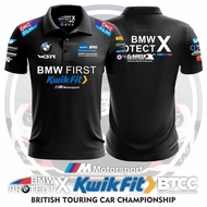 BMW Protect X British Touring Car Championship Racing Team Graphic Polo Collar T-Shirt S_3XL