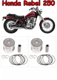 2 ชุดแหวนกระบอกลูกสูบชุดSTD 53 มม.53.25 มม.53.75 มม.54 มม.15 มม.KR3 สำหรับHONDA CA250 CM250 CAซม.250