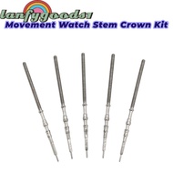 LANFYGOODS 5pcs Movement Watch Stem Crown Kit, Automatic Watch Parts Movement Watches Stem Spare, Me