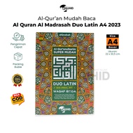 Mushaf Al Madrasah Duo Latin A4 Alquran Terjemah Spesial 2023 alquran a4 Alquran Tajwid Latin Transliterasi Latin Perkata