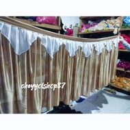 Table decoration, table skirt, bangs, height 75cm x 360cm