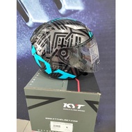 CASCO KYT HELLCAT NEON BLUE