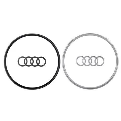 Car Steering Wheel Emblem Cover For AUDI A6L 2016-2018 A4L A5 2013-2016 Q5 2013-2018 Q7 A7 2011-2016