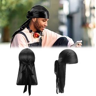 Durag Head Cover Headband Durag Long Bandana Hip Hop Hat Bandana Chemo Cap