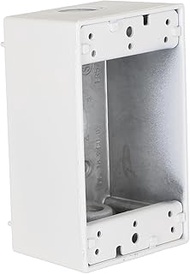 Hubbell-Raco 5320-1 Weatherproof Box, 1 Gang, 18.3 Cu-in X 4-1/2 in L X 2-3/4 in W X 2 in D, Cubic i