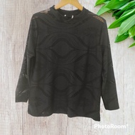 HITAM Black Lace Blouse