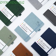 DYRUIDOJSG 2026-2027 Schedule Book, A5 English Agenda Planner Notebook, Week Planner Simple Convenie