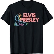 Elvis Presley Official Elvis Neon Sign T-Shirt 2025 New Hot Selling Men's Clothing Featured