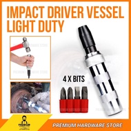 2500 VESSEL LIGHT DUTY IMPACT DRIVER WITH 4 BITS FOR JAM SCREWS / SCREW LOOSENING TOOL / SCREWDRIVER