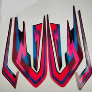 MERAH ( Striping RX S 1997 standard sticker strip original RX s Rx special 97 black red original sti