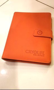 活頁日記活頁夾橙色文件夾 6 孔 High Class Luxury Loose Leaf Diary 6 hole Binder