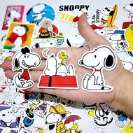 สติ๊กเกอร์ Snoopy สนูปปี้ ติดแน่น กันน้ำ ติดกระเป๋าเดินทาง โน้ตบุ้ค (50 ชิ้น) sticker