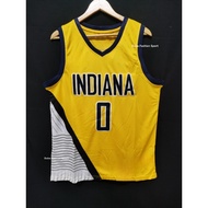 Embroidery Indiana Pacers Roster #0 Tyrese Haliburton Jersey Basketball Jersey