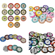 Poker chips with numbers (poker chips)