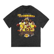 OSSU TSHIRT NBA - LAKERS CHAMPION COTTON COMBED 24s KAOS KATUN