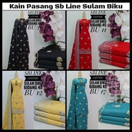 Kain Pasang  4 meter Sb Line Cotton Sulam Biku Exclusive /Kain Pasang Sulam Cotton Bidang 45/Kain Pasang Raya 2023